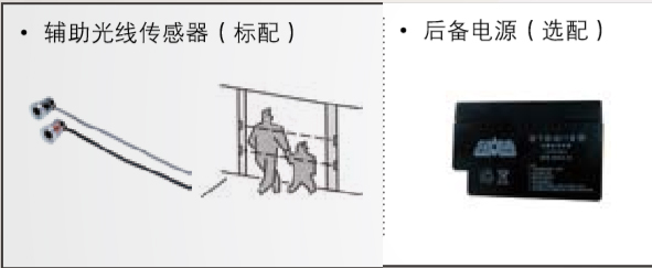 附加功能（備用電源、輔助光線傳感器）